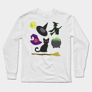 Halloween Witch Long Sleeve T-Shirt